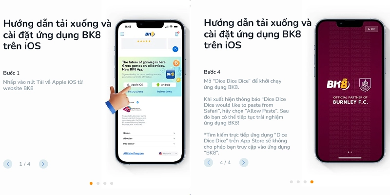 Cách cài đặt app bk8 cho điện thoại iOS