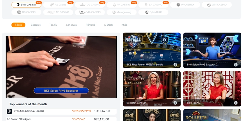 Giới thiệu sơ lược về EVO Casino